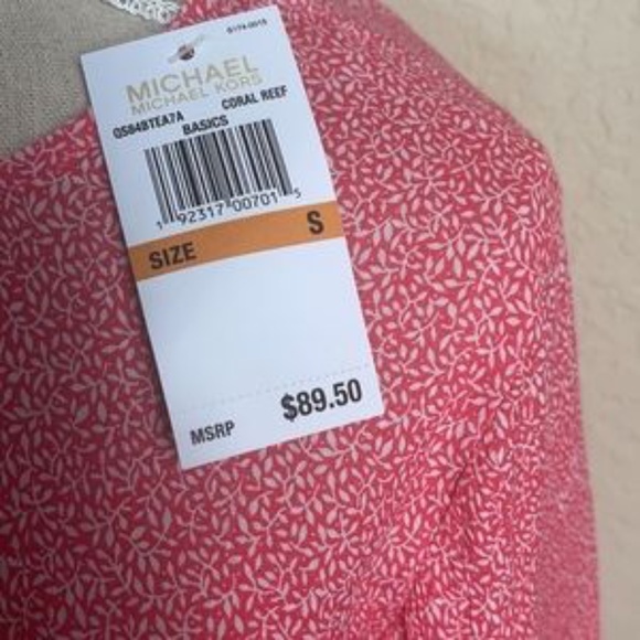 NWT Michael Kors floral Top Blouse - Picture 5 of 8